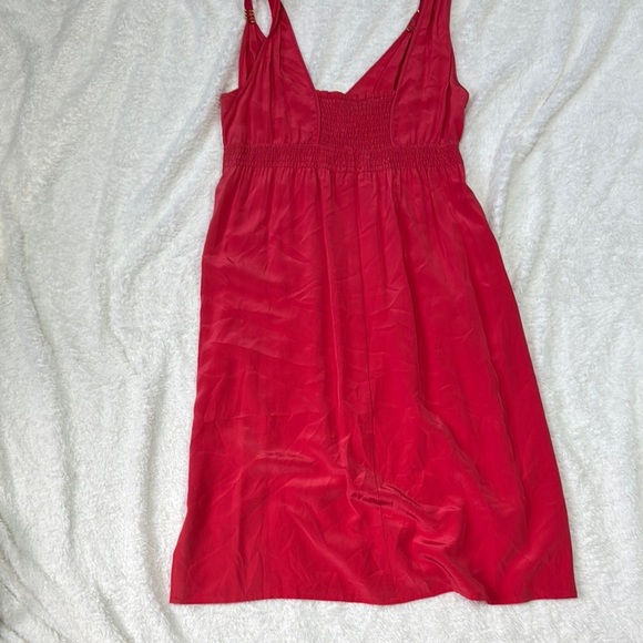 Gerard Darel Red Chemise Dress with Empire Waist - Picture 4 of 9